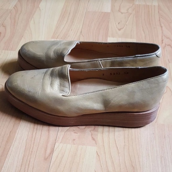 Dieppa Restrepo gold leon platform shoes - Picture 3 of 4